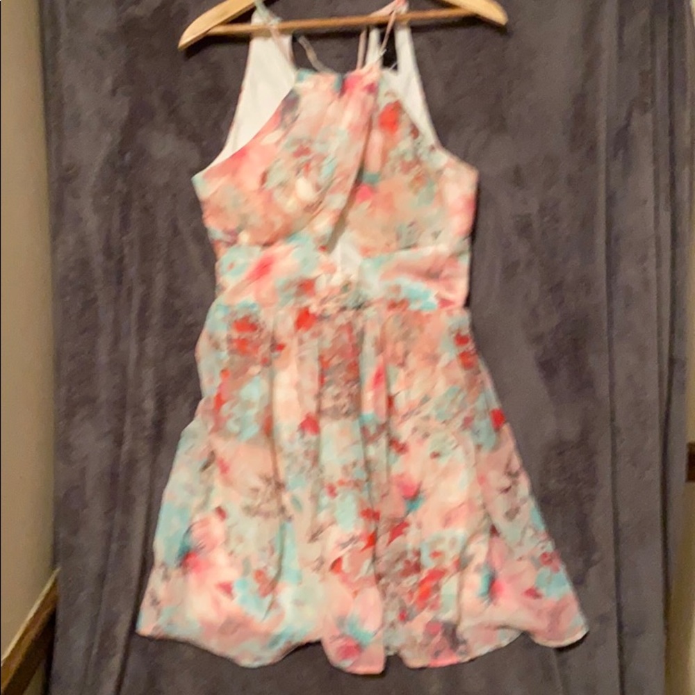 Trixxi 7 floral pink dress